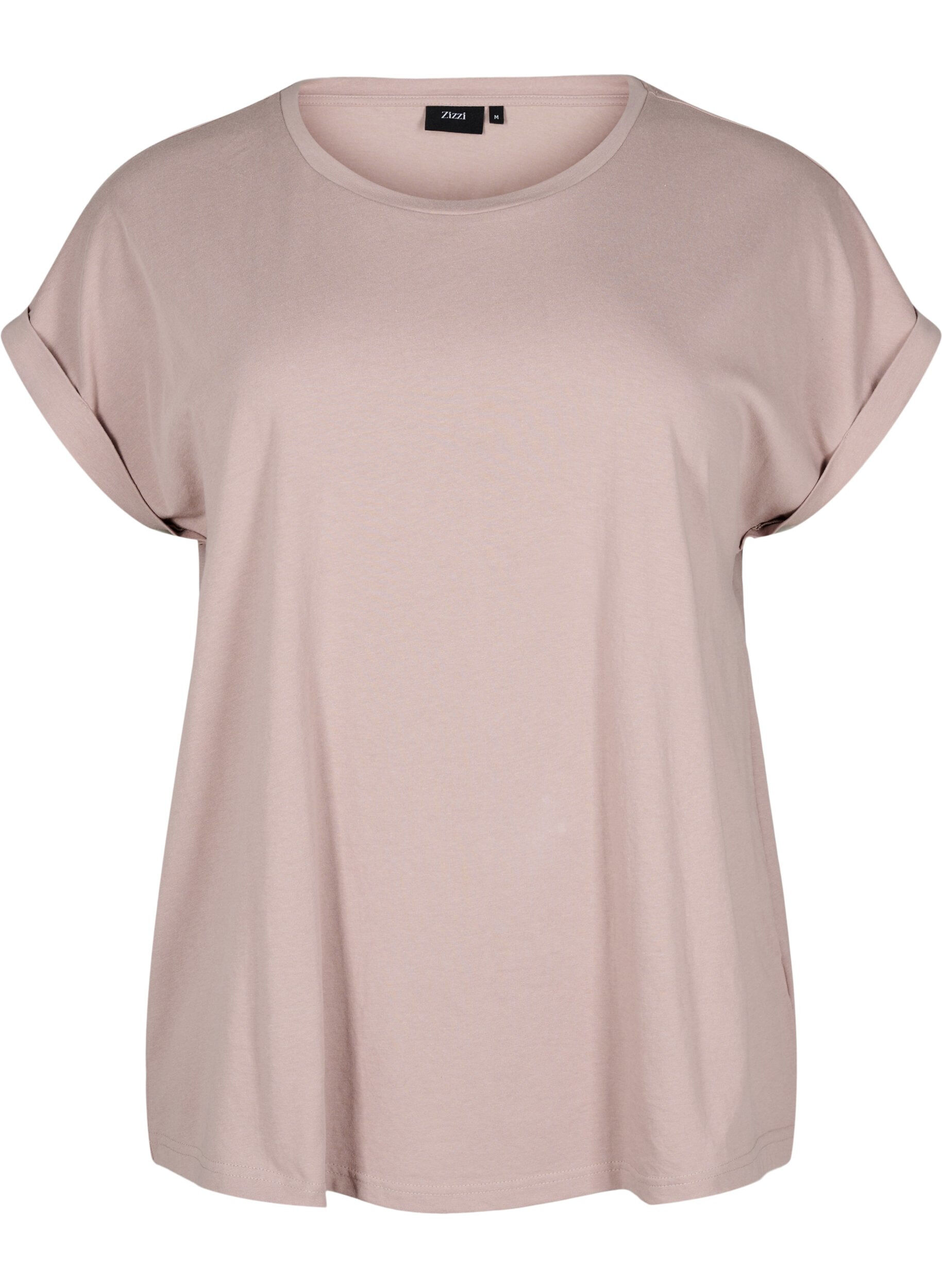 ZizziKurz&auml;rmliges T-Shirt aus einer Baumwollmischung, Rot, Packshot image number 0