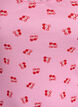 Top avec imprim&eacute; et bord en dentelle, Rose, Packshot image number 2
