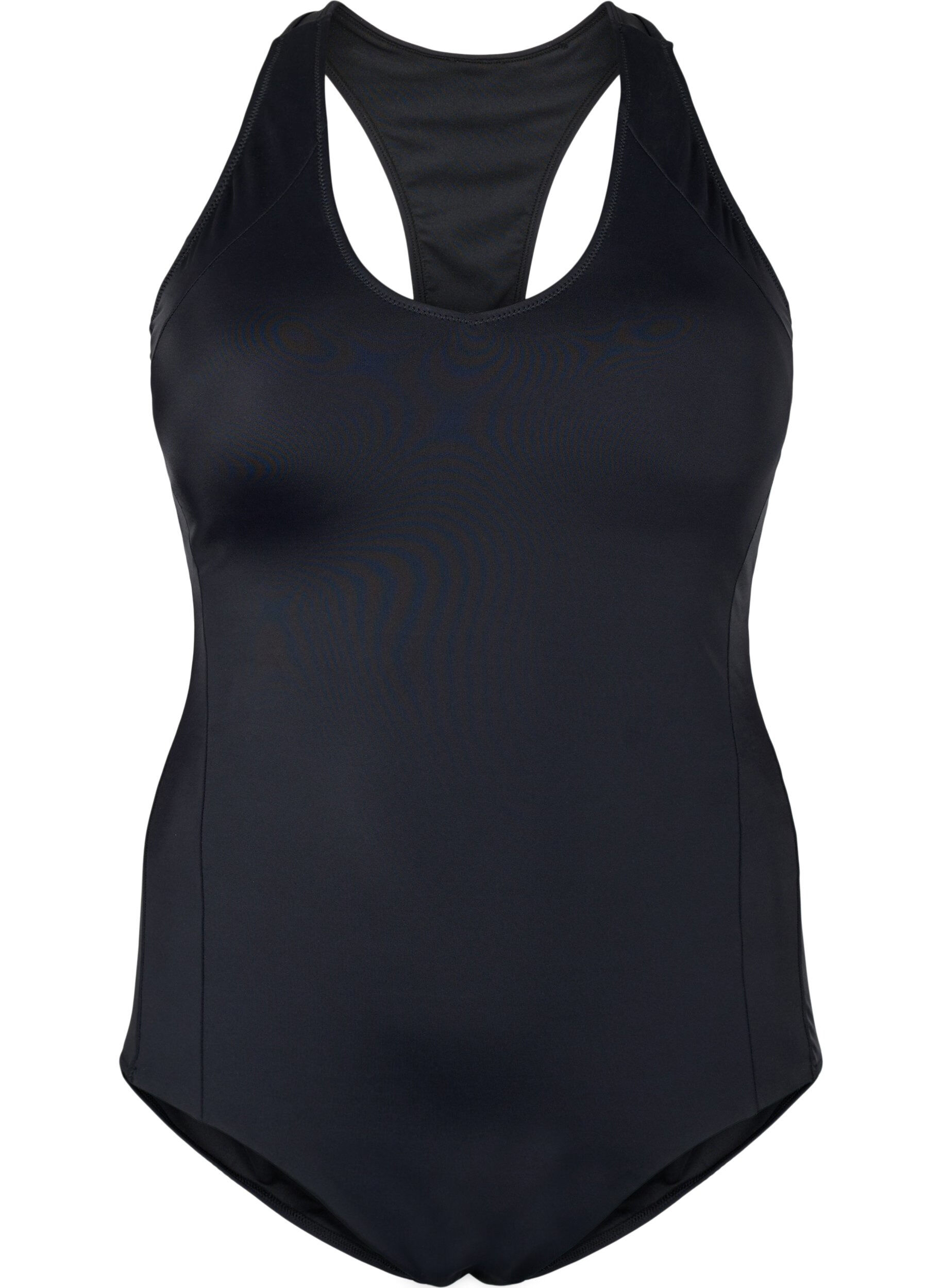 Zizzi Sportlicher Badeanzug mit Racerback, Black, Packshot image number 0