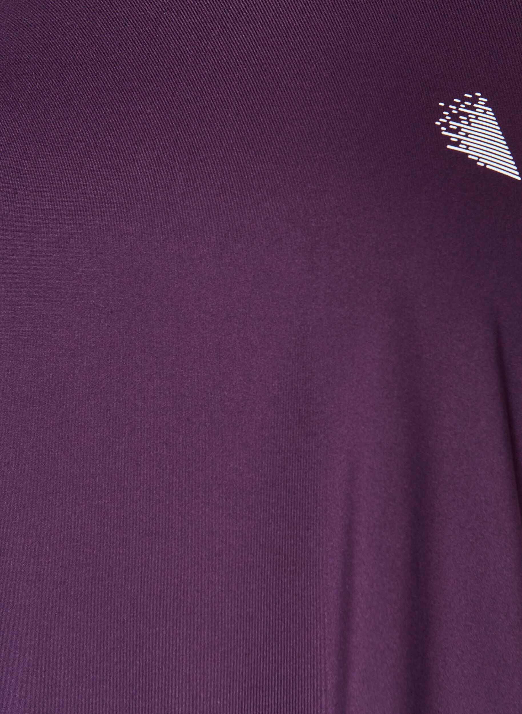 ZizziEinfarbiges Trainings-T-Shirt, Lila, Packshot image number 2