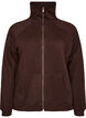 Cardigan sweat avec col montant et zip, Marron, Packshot image number 0