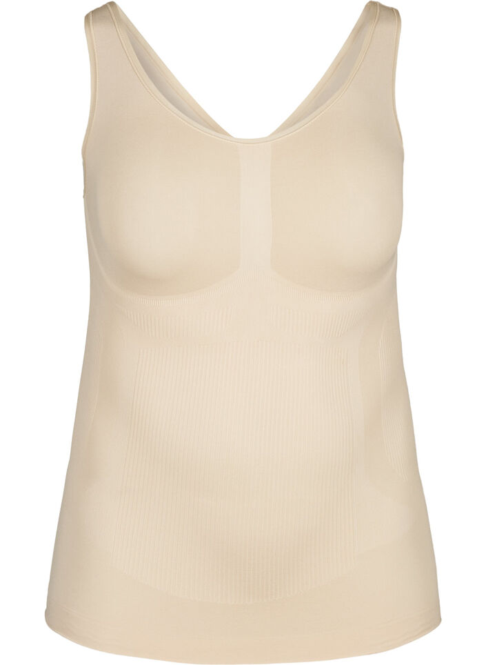 Shapewear Top mit breiten Tr&auml;gern, Beige, Packshot image number 0