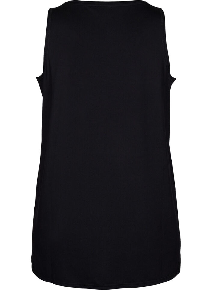 Top d’entraînement avec col en V, Black, Packshot image number 1