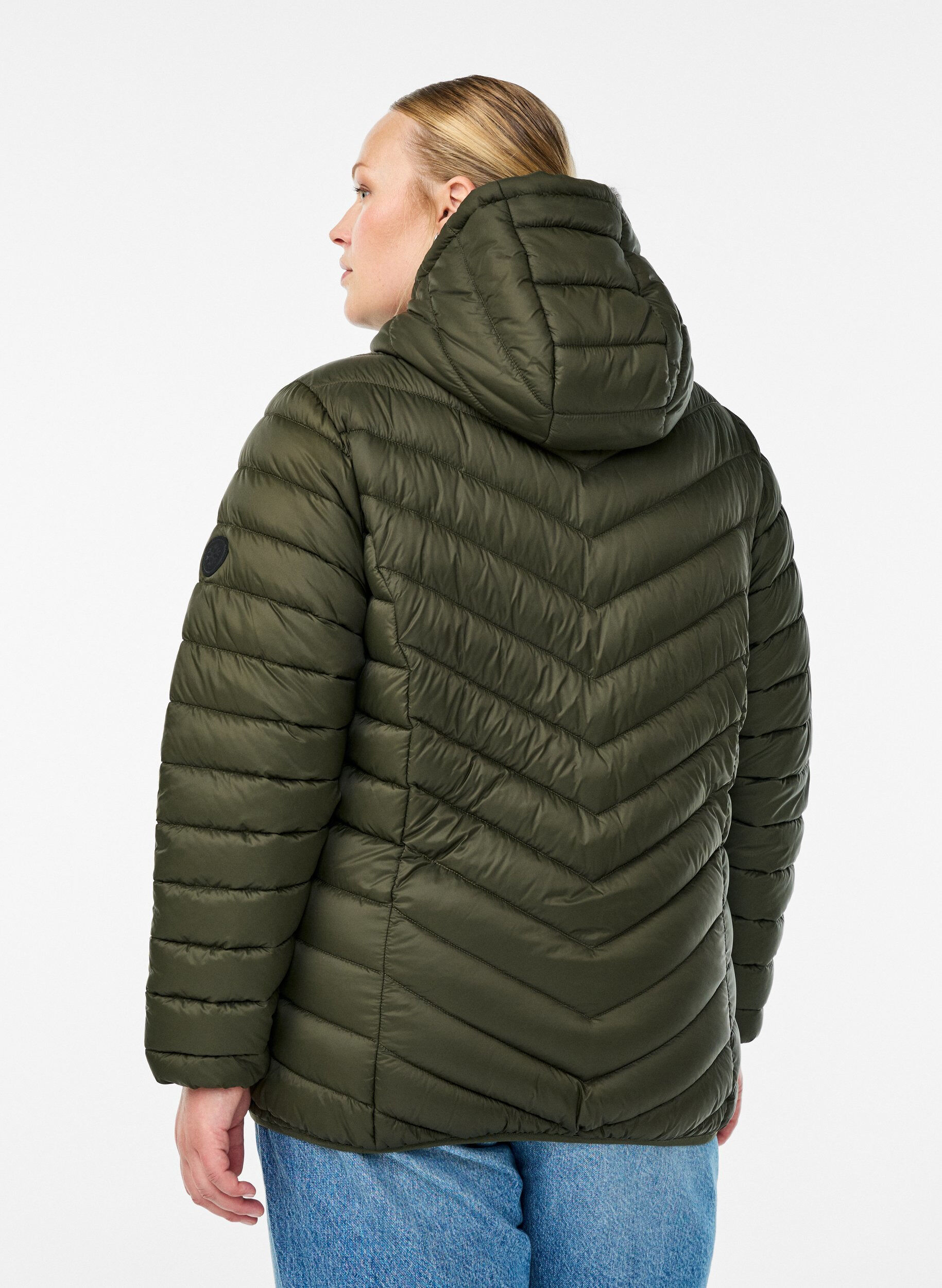 ZizziVeste l&eacute;g&egrave;re &agrave; capuche, Vert fonc&eacute;, Model image number 2