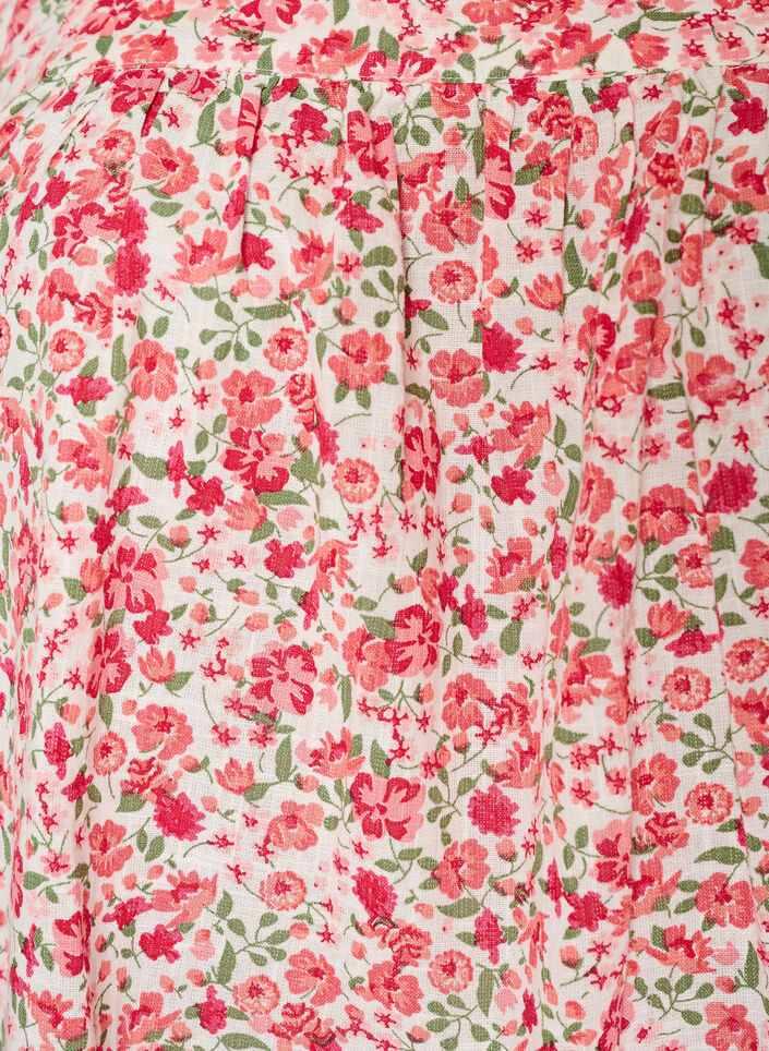 Baumwollbluse mit eckigem Ausschnitt, Rot, Packshot image number 2