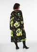 Gebl&uuml;mtes Wickelkleid aus Viskose mit Bindeg&uuml;rtel, Schwarz, Model image number 1