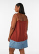 Top &agrave; bretelles en viscose, Bordeaux, Model image number 2