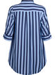 Robe courte avec col et poche poitrine, Bleu, Packshot image number 1
