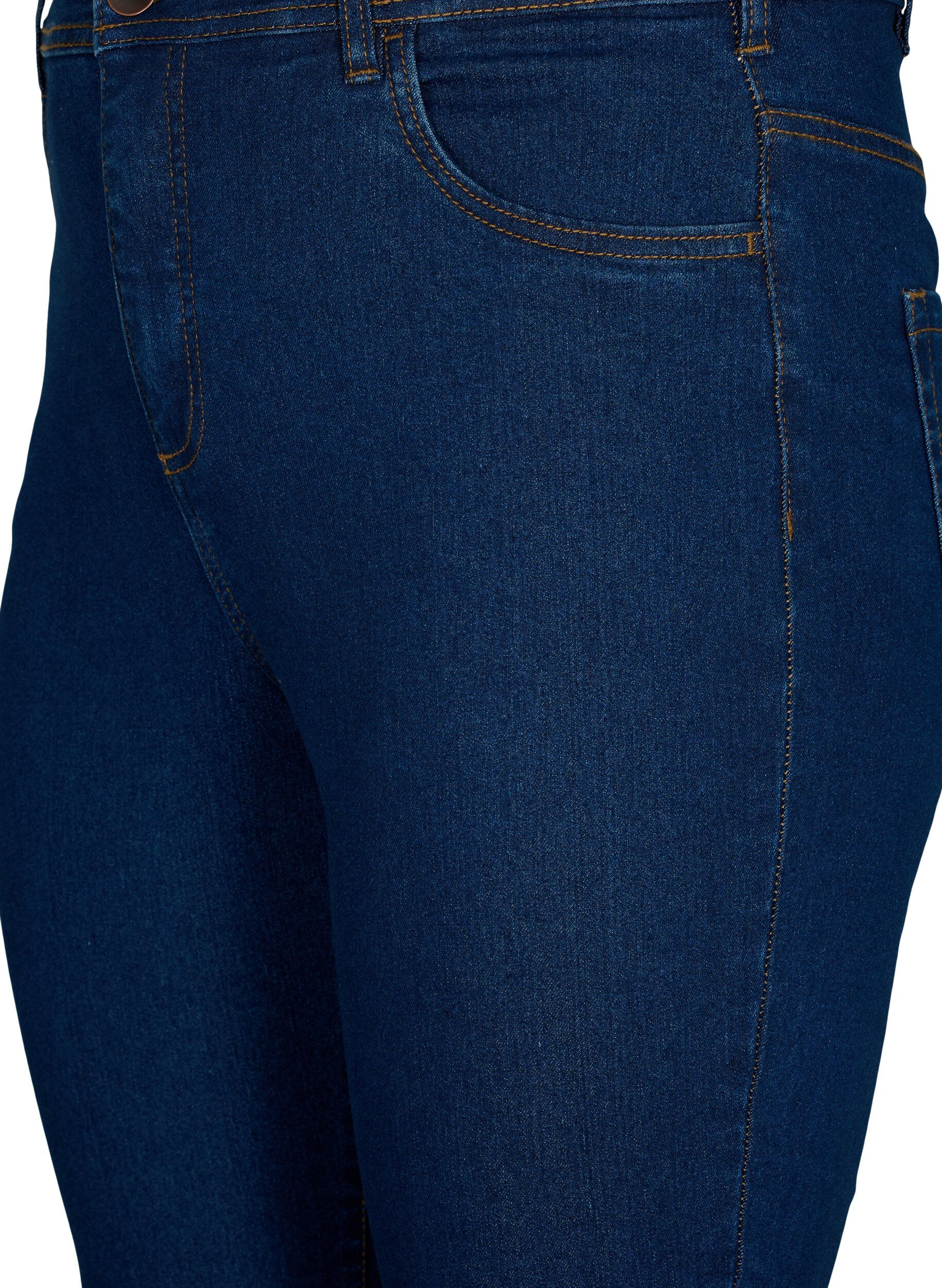ZizziHoch taillierte Jeans mit Bootcut, Blau, Packshot image number 2