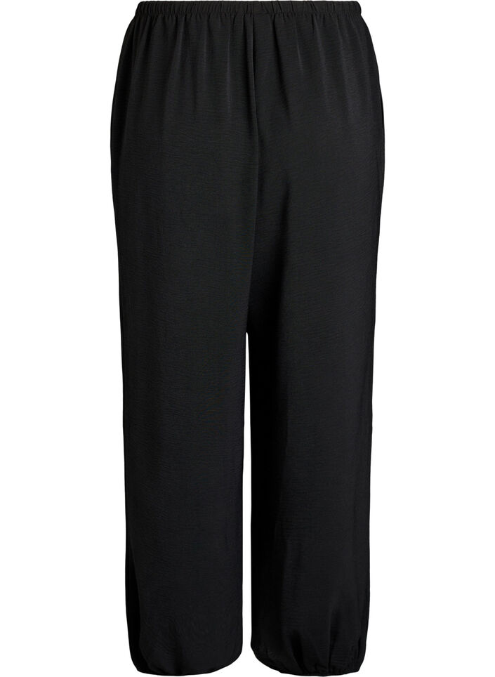 Pantalon balloon taille haute, Noir, Packshot image number 1