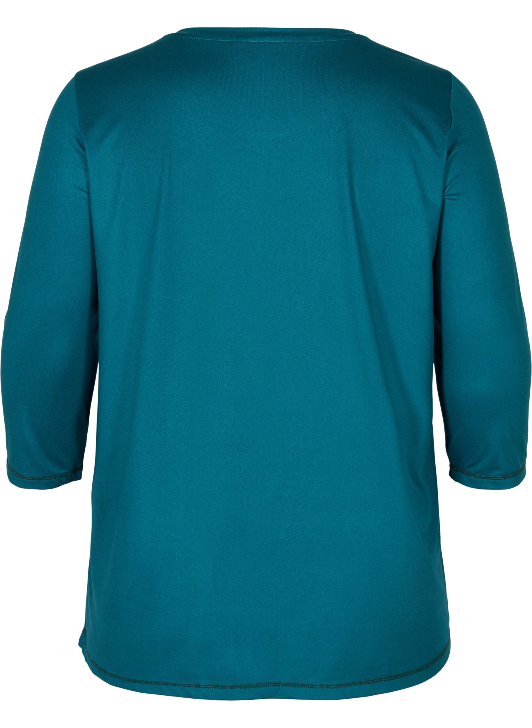 ZizziTrainingsshirt mit 3/4-&Auml;rmeln, Gr&uuml;n, Packshot image number 1