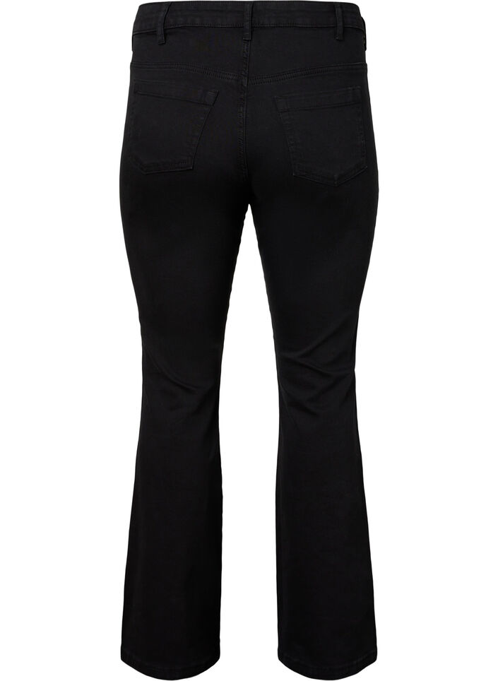 Ellen Bootcut-Jeans mit hoher Taille, Schwarz, Packshot image number 1