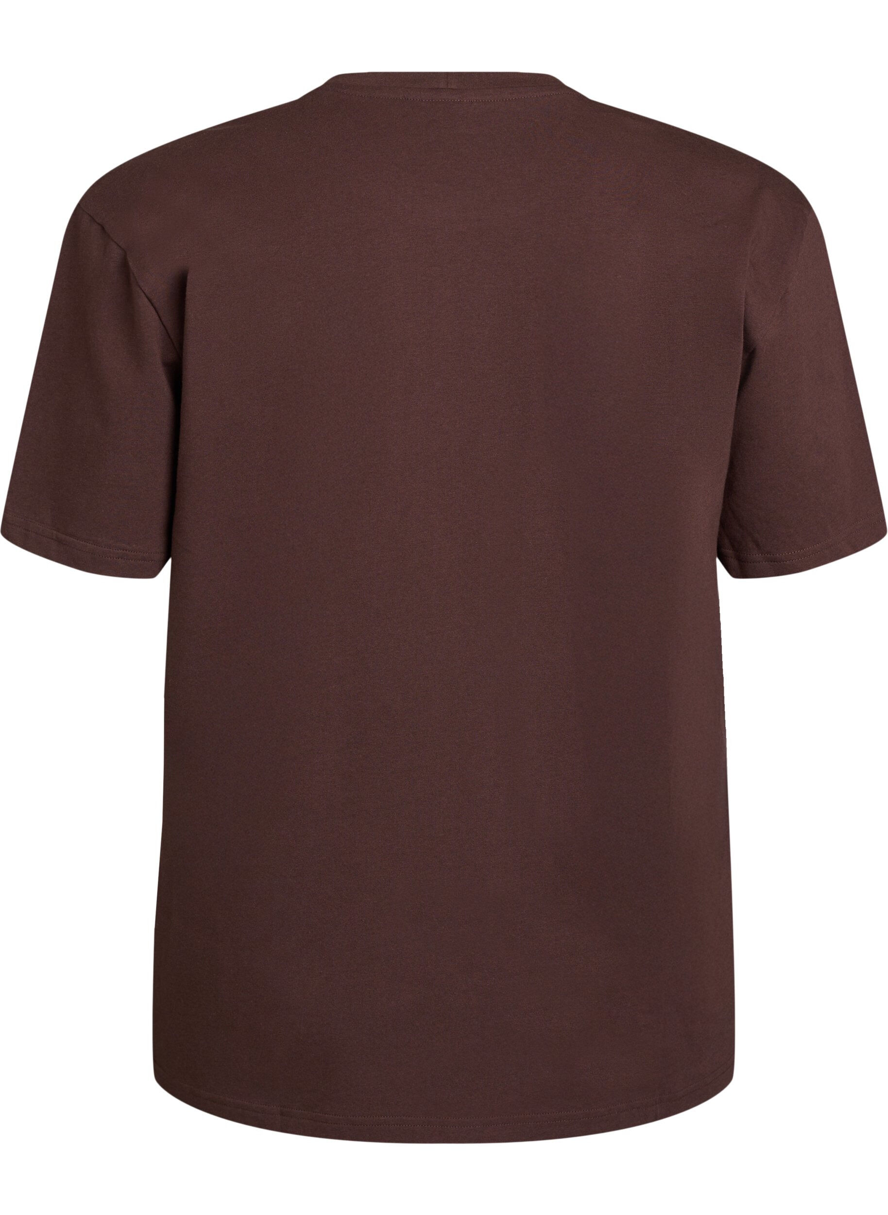 ZizziT-shirt sportif en coton biologique, Marron, Packshot image number 1