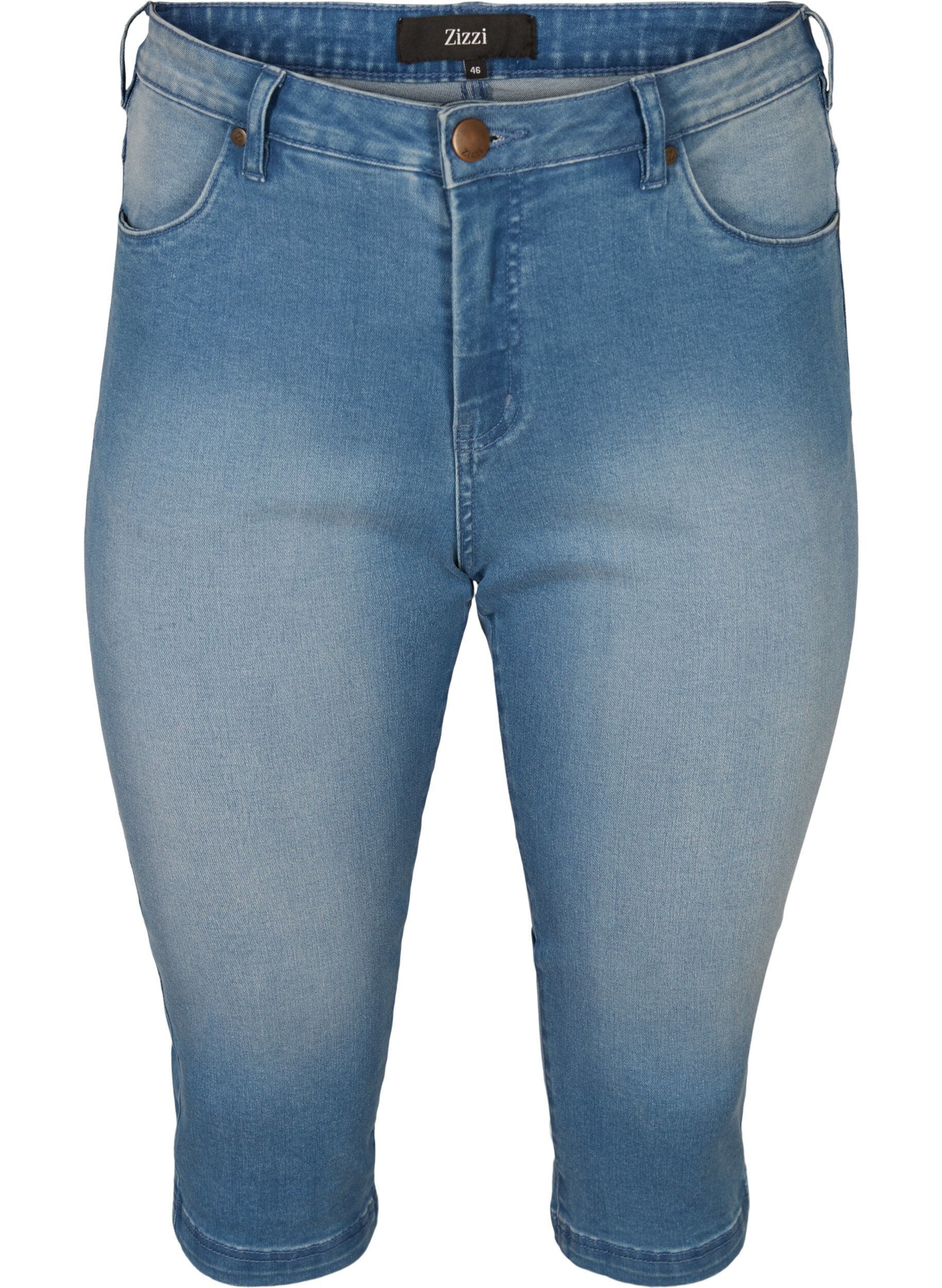 Zizzi Slim Fit Emily Capri Jeans, Blau, Packshot image number 0