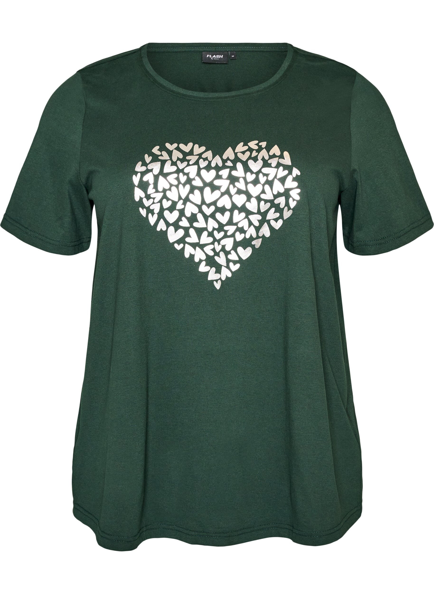ZizziT-Shirt mit Print, Gr&uuml;n, Packshot image number 0