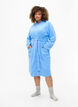 Robe de chambre avec fermeture éclair et capuche, Bleu Clair, Model image number 1