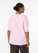 Bluse aus Strick mit kurzen Ärmeln, Pink, Model image number 2