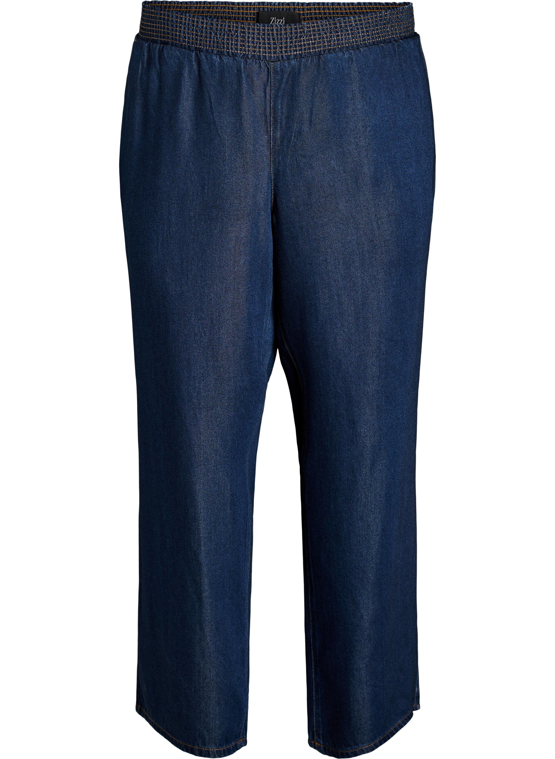 Zizzi Weite Lyocellhose in Denim-Optik, Blau, Packshot image number 0