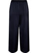 Pantalon aspect satin &agrave; jambes larges et droites, Bleu, Packshot image number 1
