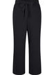 Lockere Hose mit hoher Taille und Bindegürtel, Schwarz, Packshot image number 0