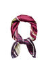 Quadratisches Tuch in Satin-Optik mit Muster, Lila, Packshot image number 0