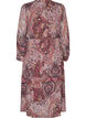 Robe midi &agrave; imprim&eacute; cachemire et taille &eacute;lastique, Violet, Packshot image number 1