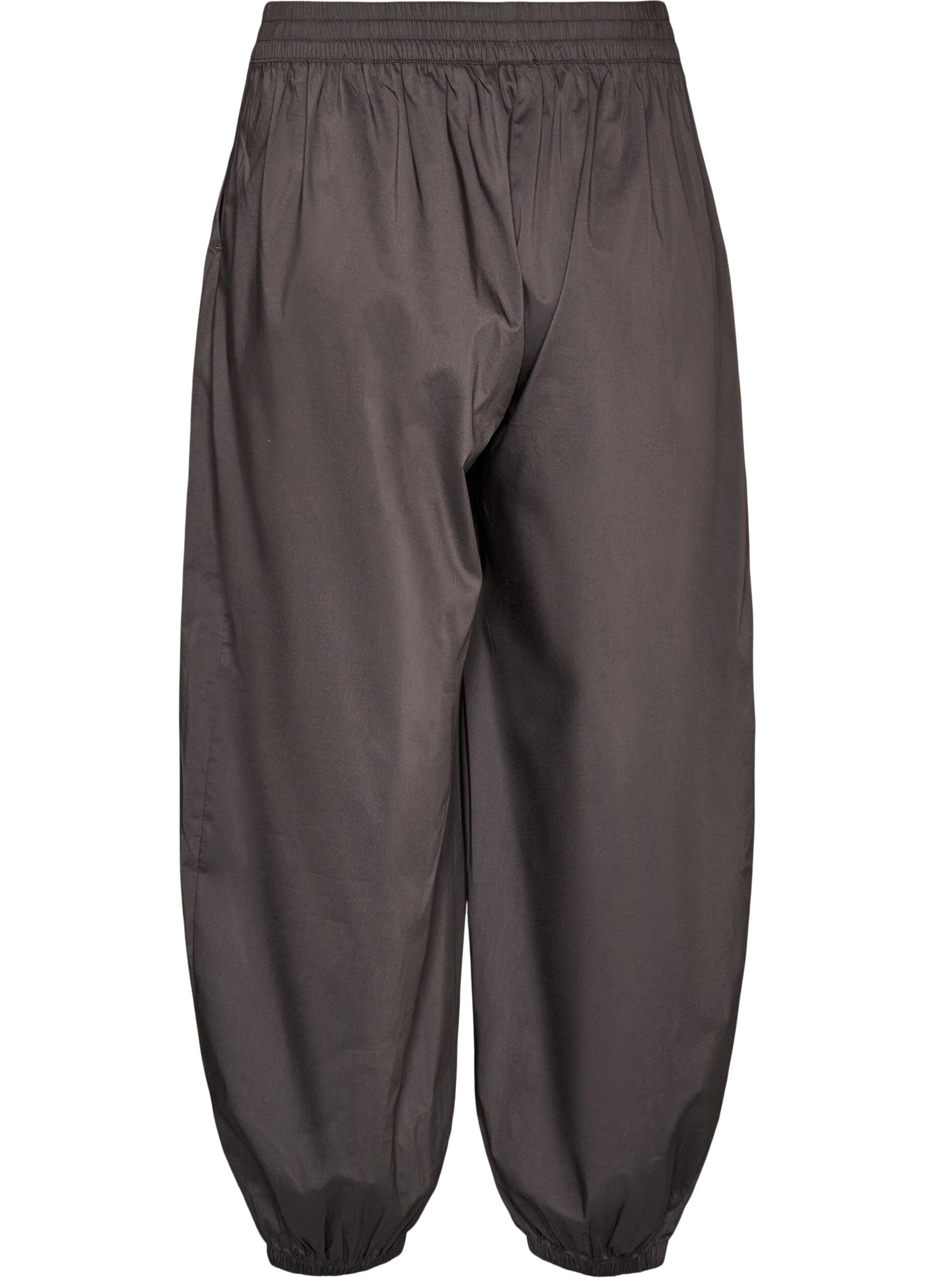 ZizziPantalon ballon avec poches et ceinture &eacute;lastique, Gris anthracite, Packshot image number 1