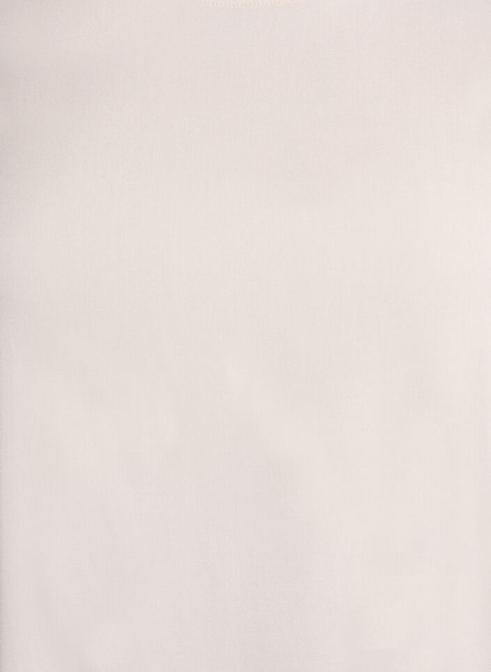 FLASH &ndash; Kurz&auml;rmelige, gewebte Bluse mit Rundhals, Beige, Packshot image number 2