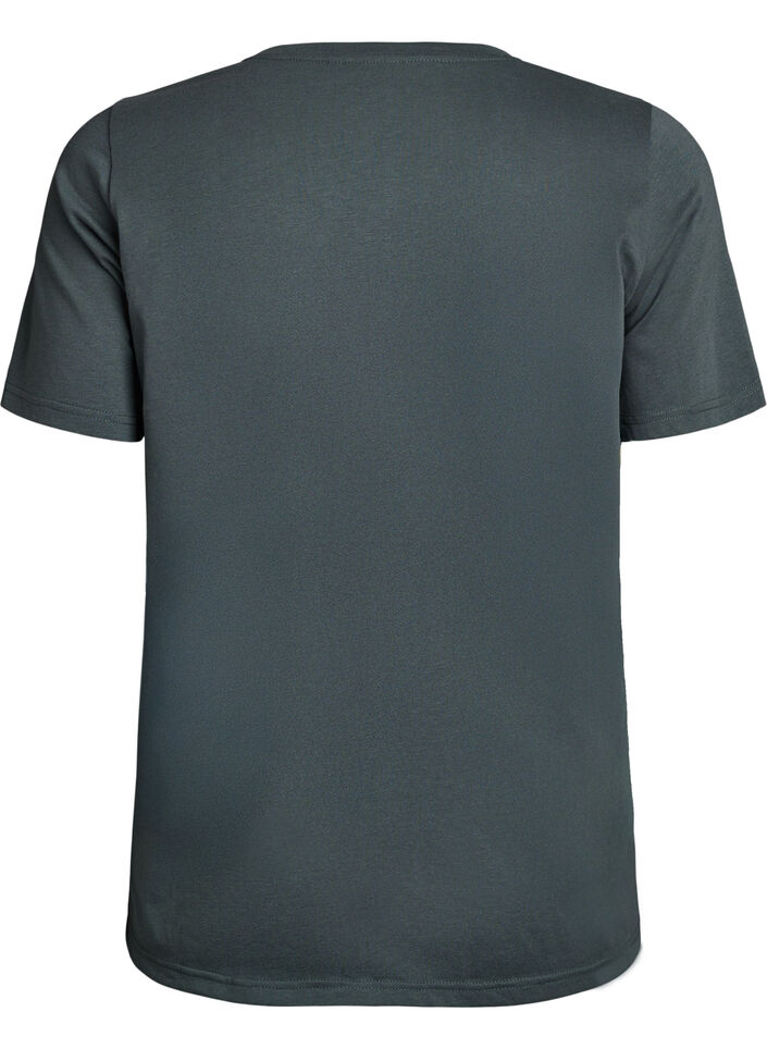 T-shirt imprim&eacute;, Vert, Packshot image number 1