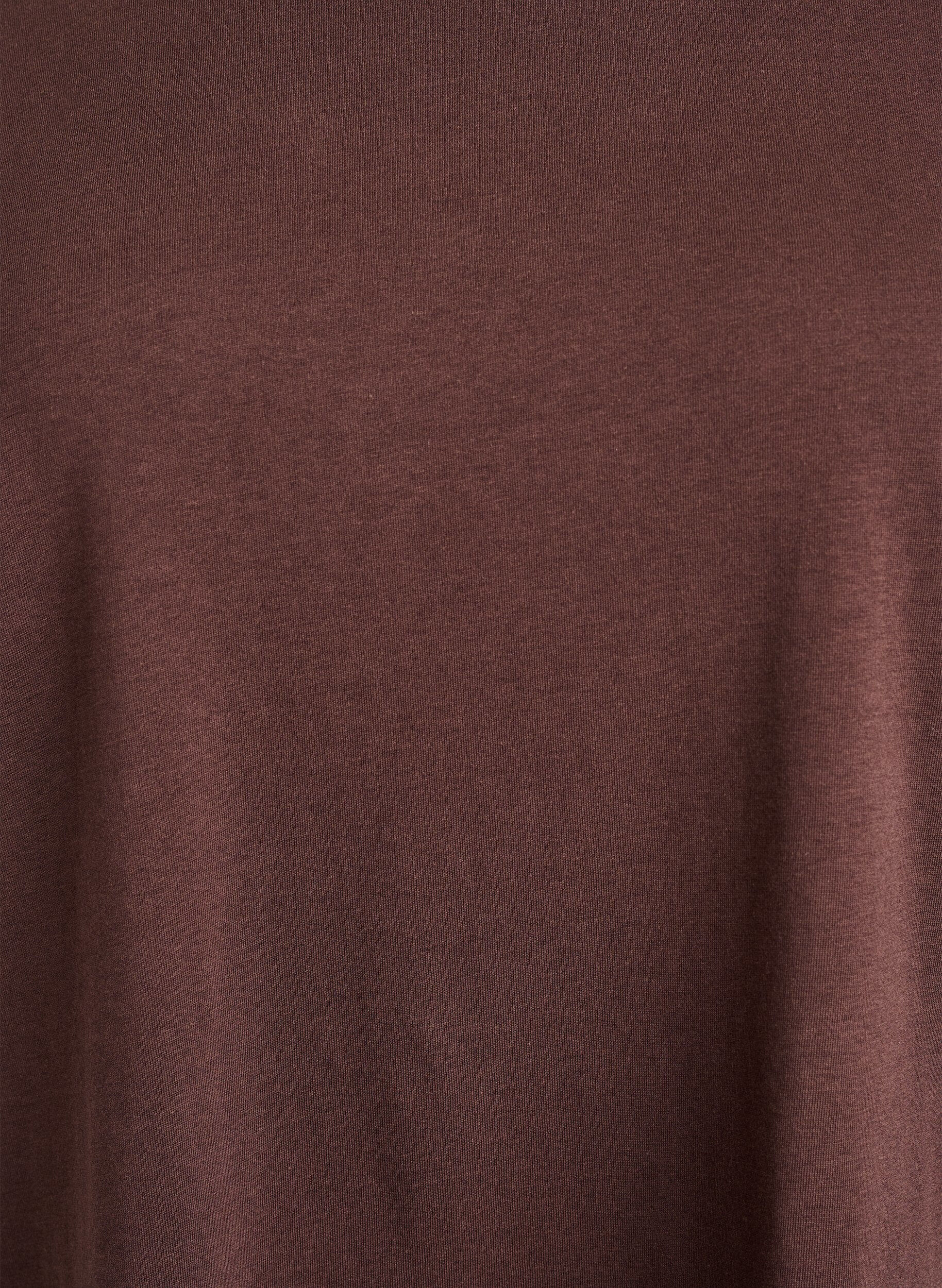 ZizziT-shirt &agrave; manches courtes en coton m&eacute;lang&eacute;, Marron, Packshot image number 2