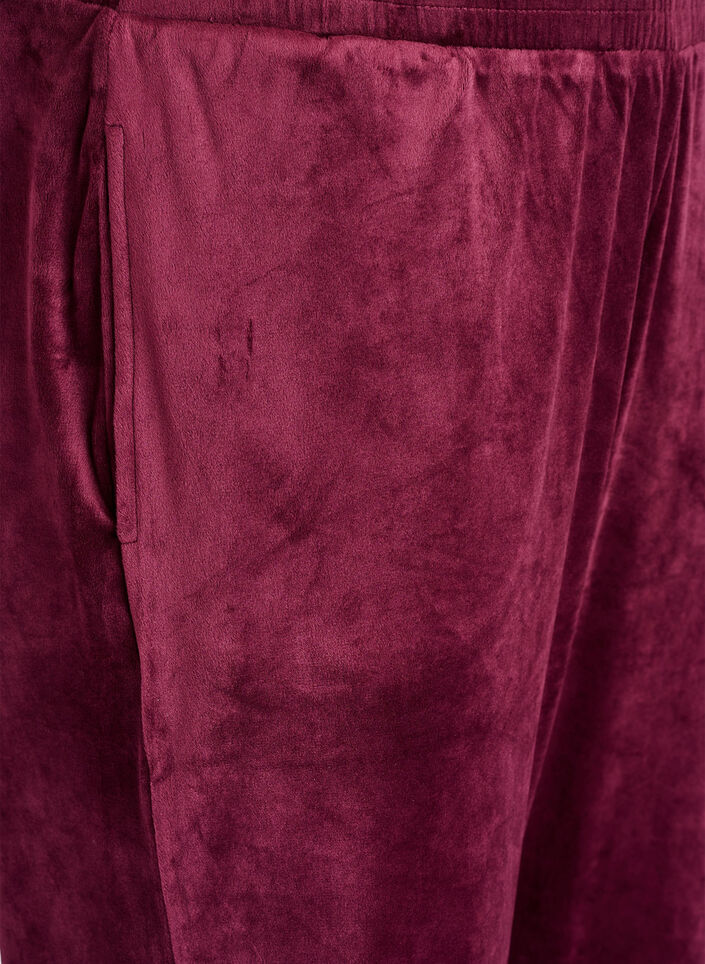 Lockere Samt-Hose, Rot, Packshot image number 2
