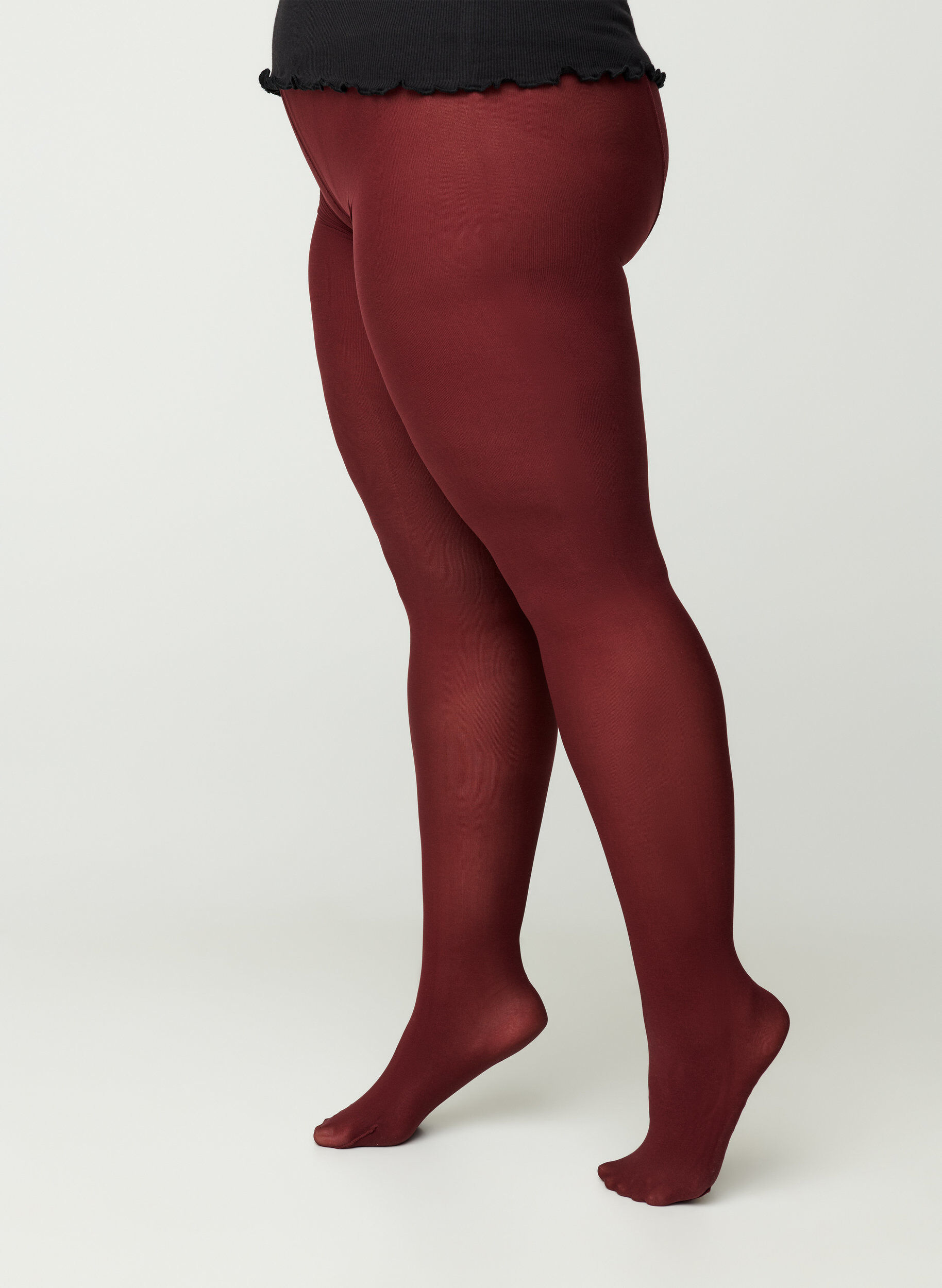 Zizzi Collants, Bordeaux fonc&eacute;, Model image number 1