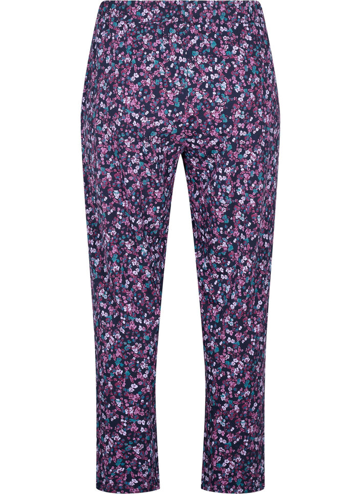 Pantalon de pyjama en coton avec imprim&eacute;, Bleu, Packshot image number 1