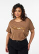 T-Shirt mit Print, Braun, Model image number 0