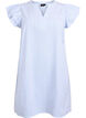 Robe courte rayée à volants, Bleu Clair, Packshot image number 0