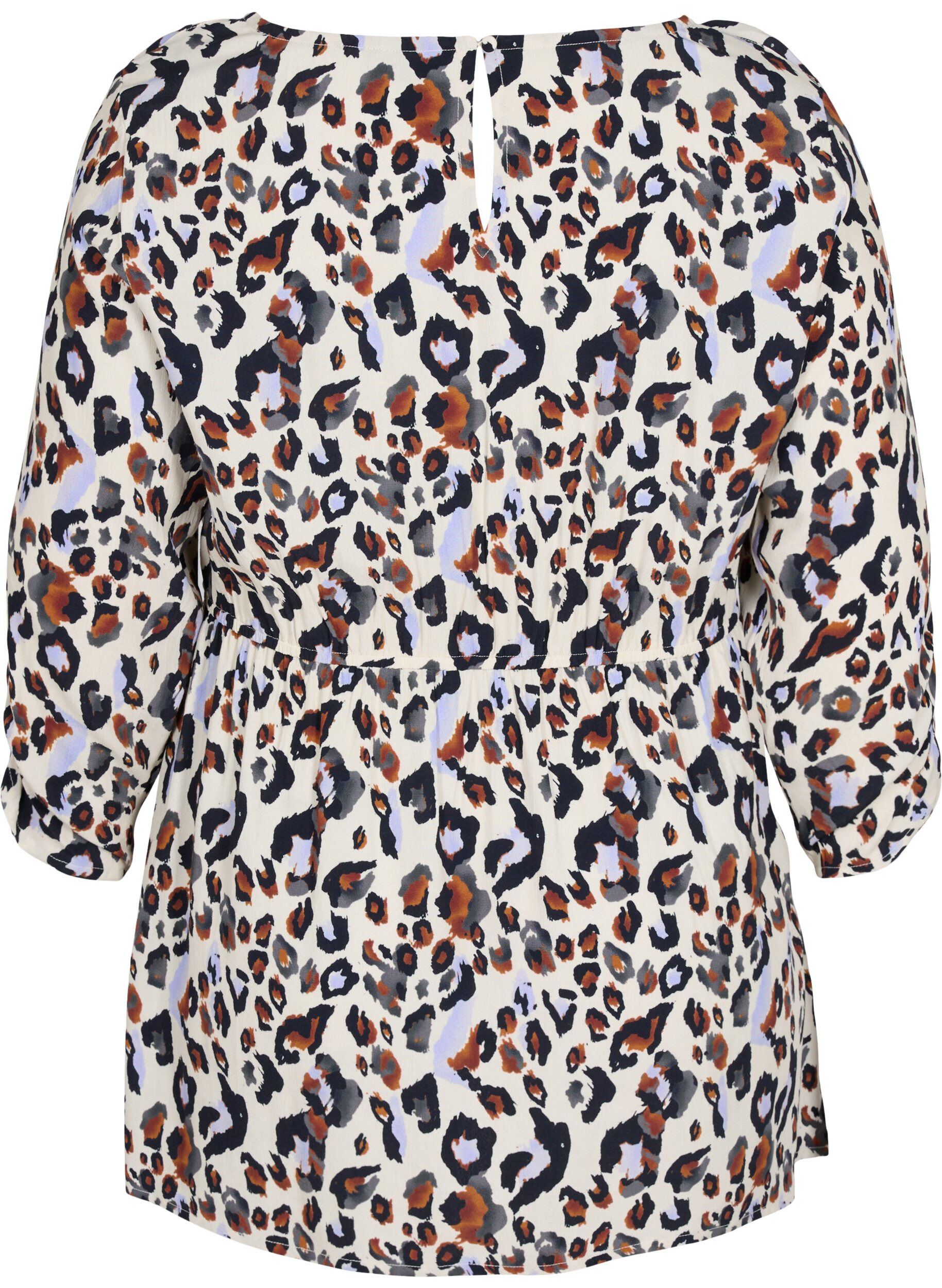 Zizzi Schwangerschaftsbluse aus Viskose mit Print, White Leo Print , Packshot image number 1