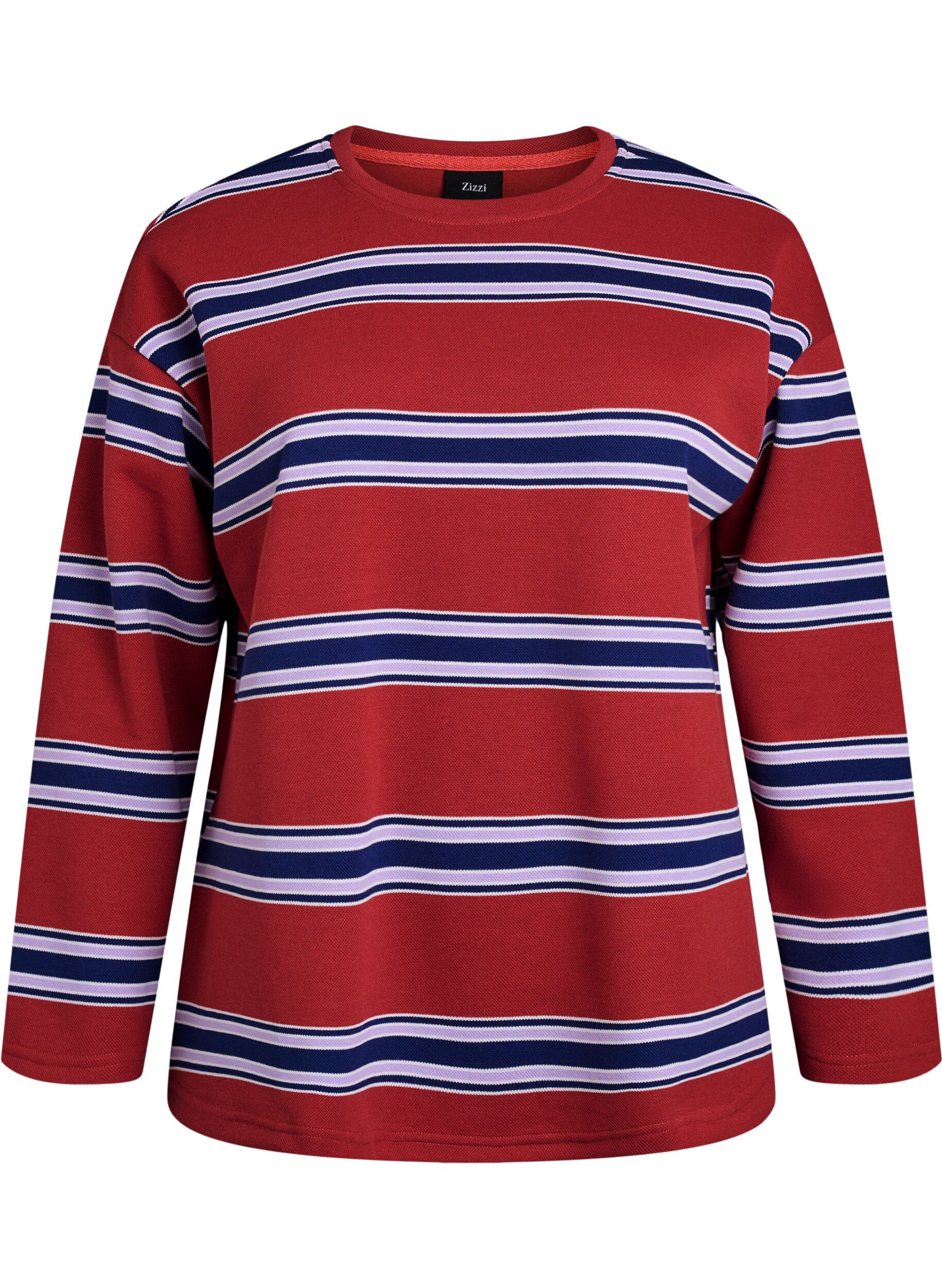 Bluse aus Jersey mit breiten Streifen