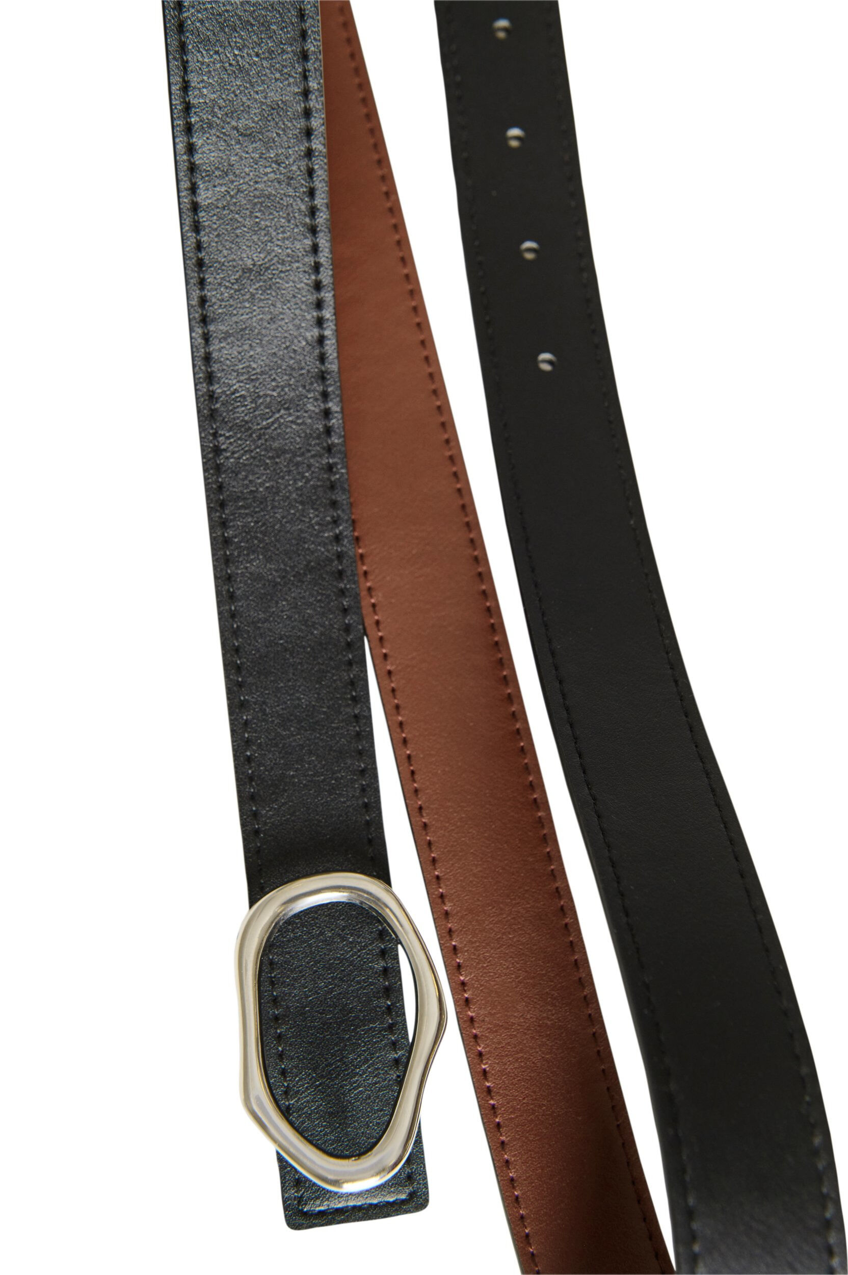 ZizziCeinture r&eacute;versible avec boucles interchangeables, Noir, Packshot image number 3