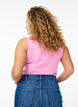 Haut uni Basic en coton, Rose, Model image number 2