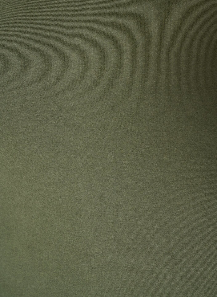 Solide Farbe Grundoberteil aus Baumwolle, Gr&uuml;n, Packshot image number 2