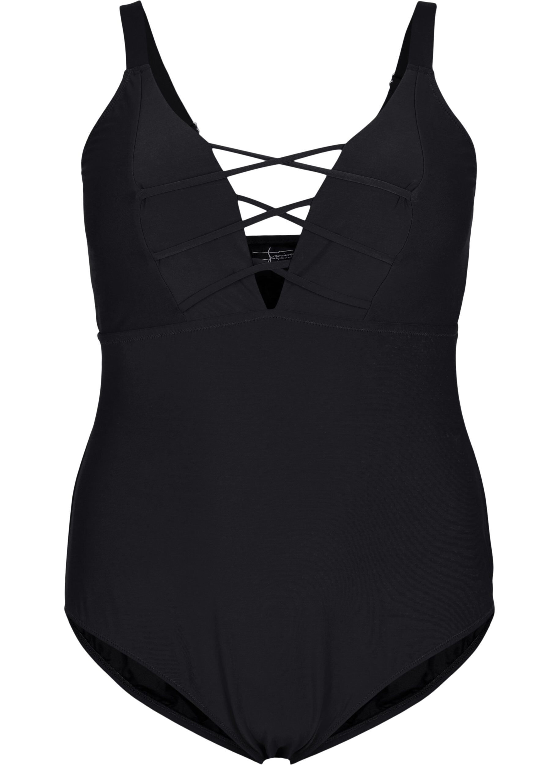 Zizzi Maillot de bain avec cordon, Black, Packshot image number 0