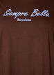 T-shirt en coton bio avec imprim&eacute;, Marron, Packshot image number 2