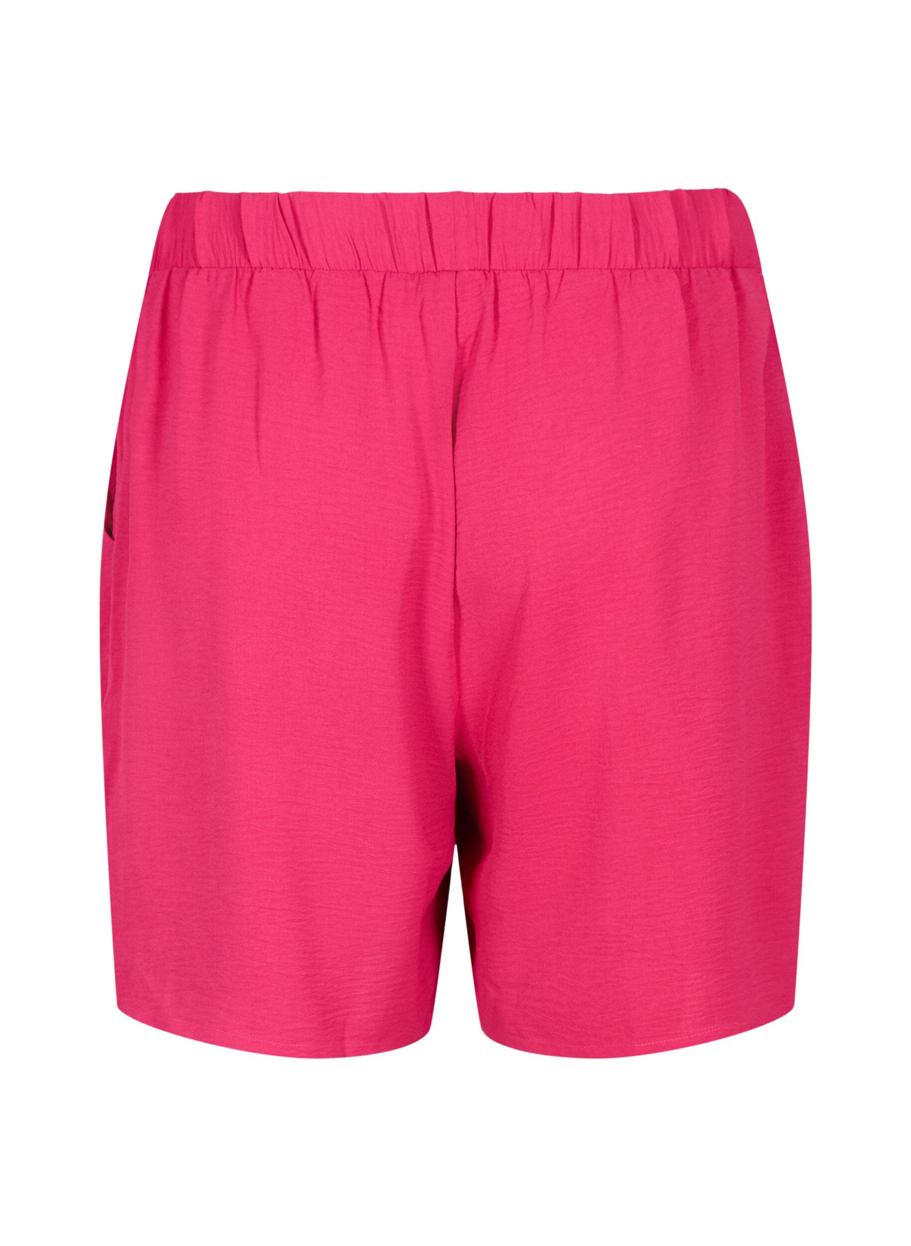 Zizzi Short avec poches et ceinture &eacute;lastique, Rose, Packshot image number 1