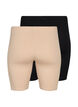 Short cycliste en viscose (lot de 2), Beige, Packshot image number 1