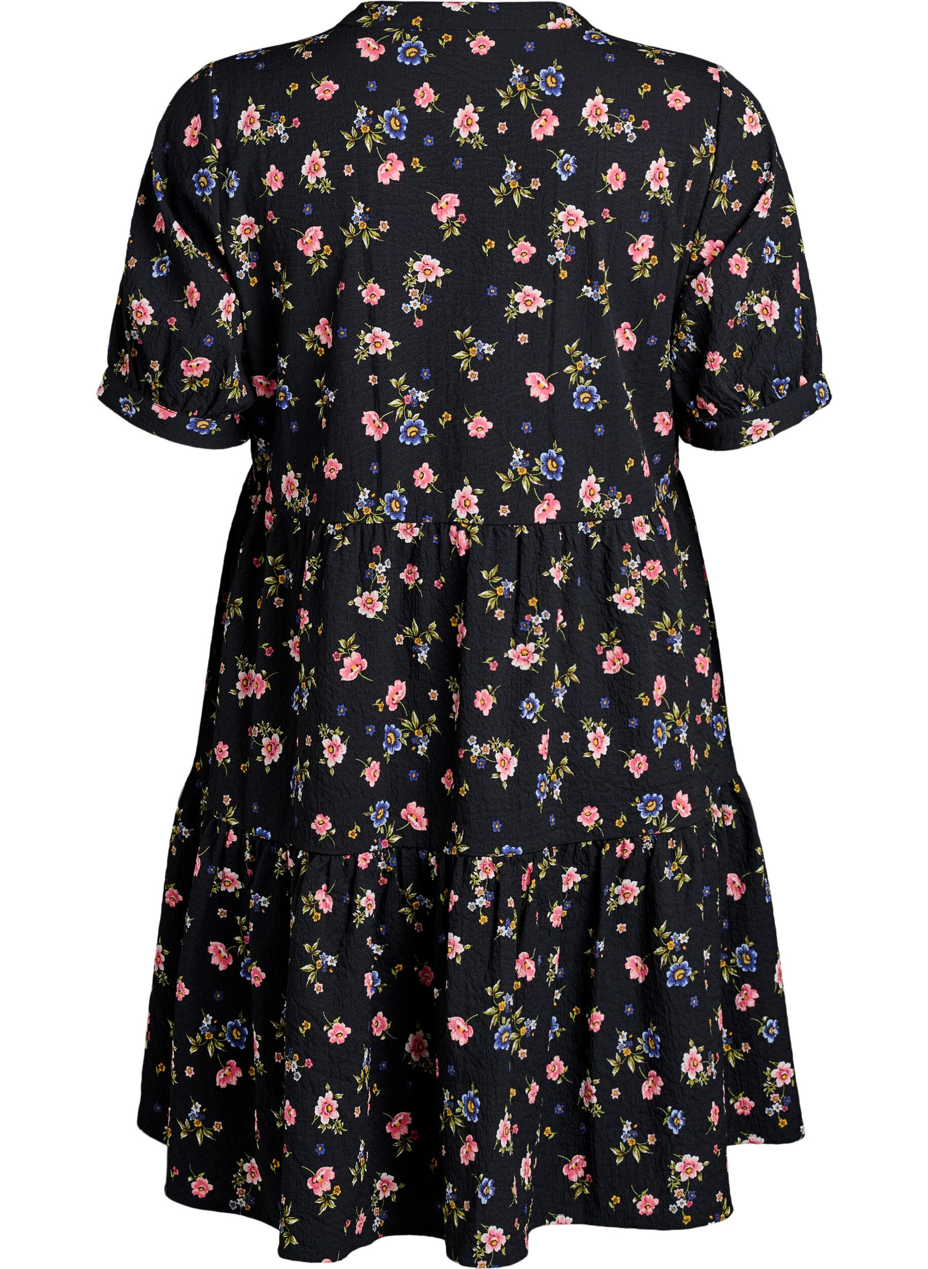 Zizzi FLASH - Robe courte coupe &eacute;vas&eacute;e, Noir, Packshot image number 1