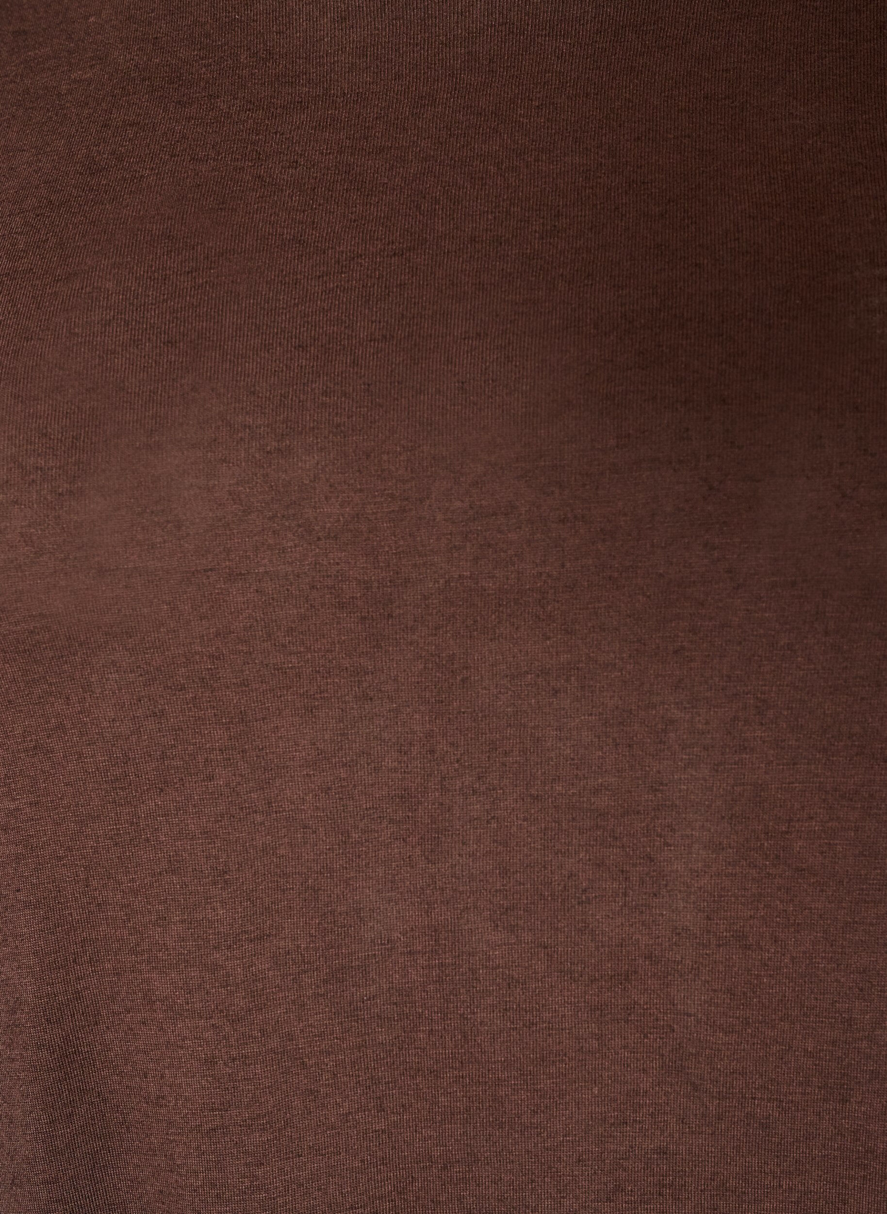 ZizziChemisier &agrave; manches longues en laine et viscose, Marron, Packshot image number 2