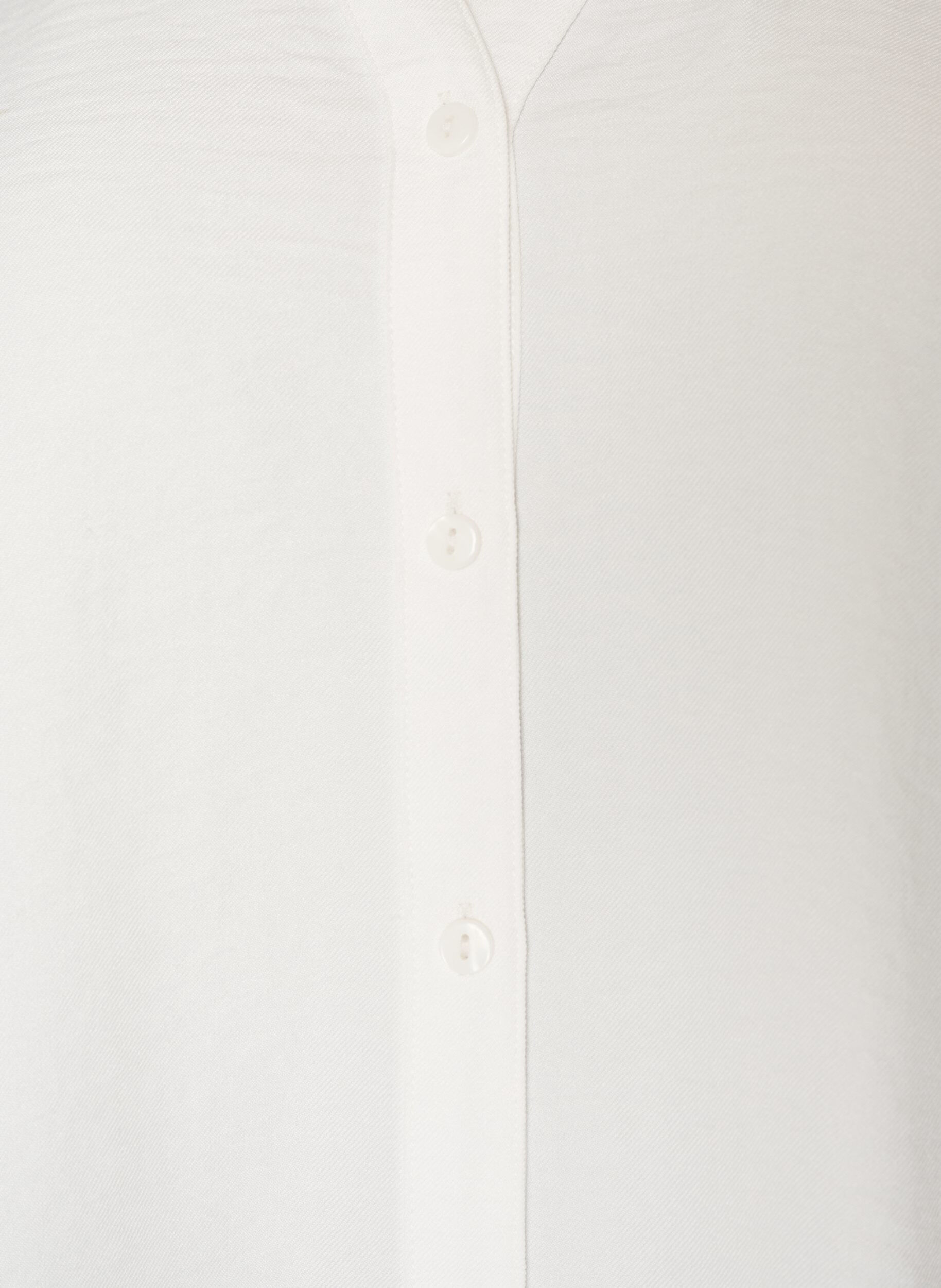 ZizziChemise ample avec col en V, Blanc, Packshot image number 2
