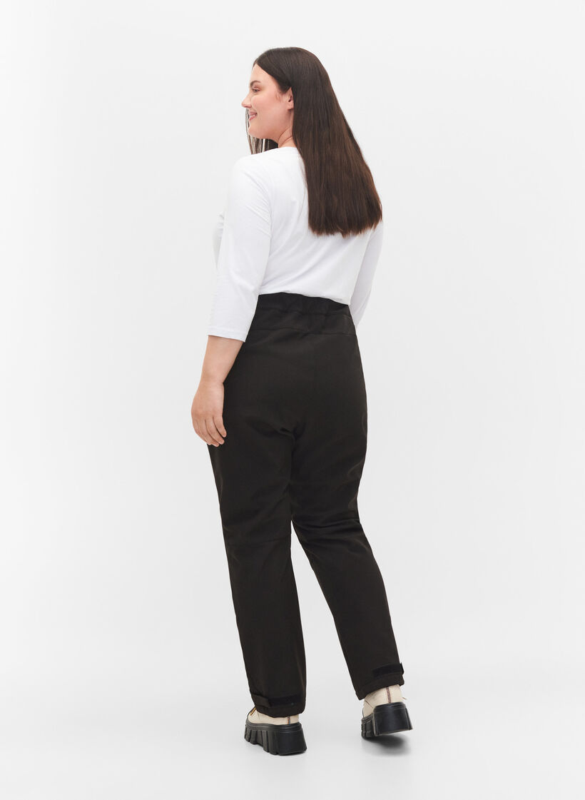Softshell-Hose mit justierbarem Klettverschluss, Schwarz, Model image number 2
