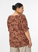 Viskose-Bluse mit Paisley-Print und eckigem Ausschnitt, Braun, Model image number 2
