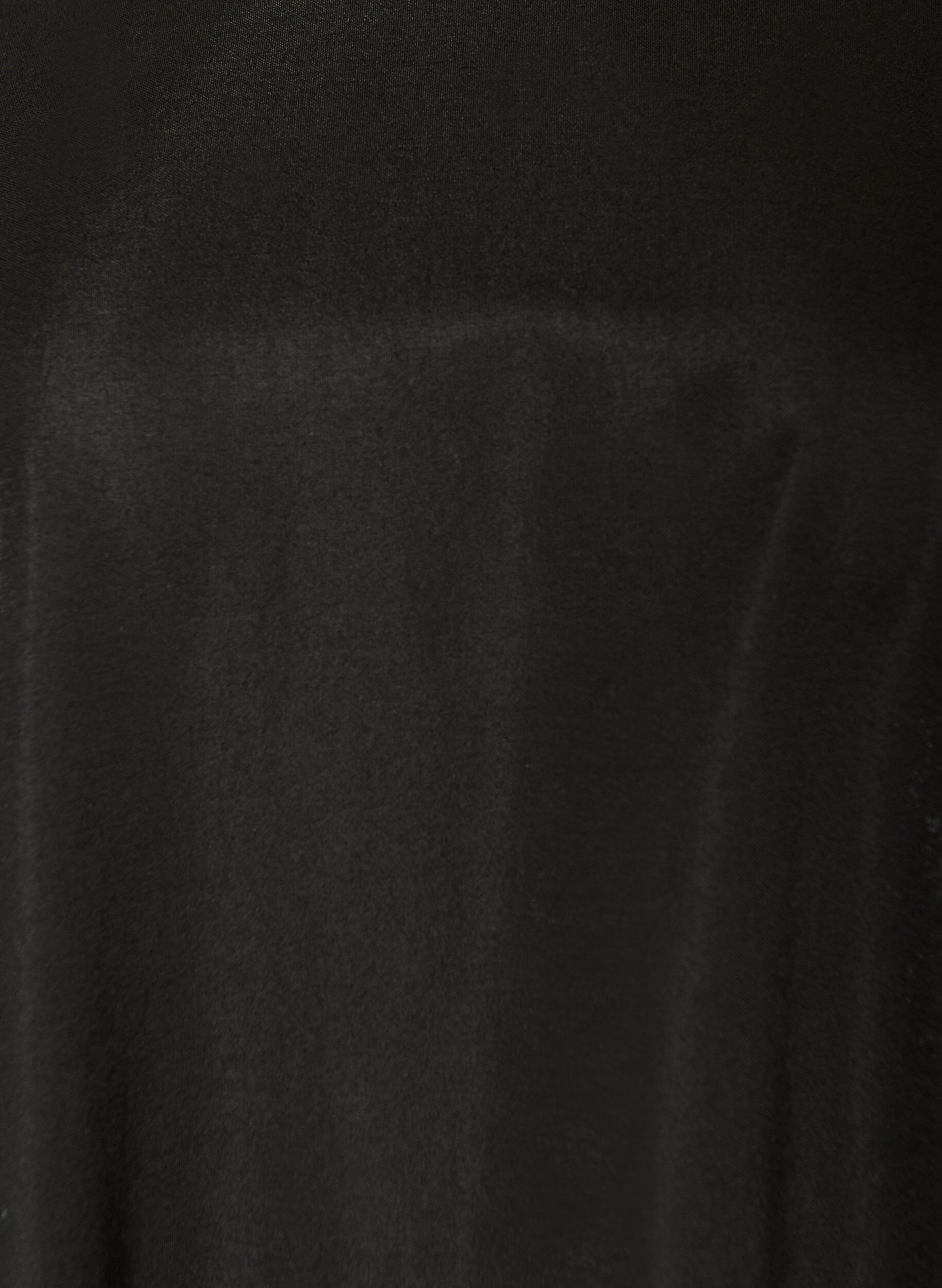 ZizziKurzes Kleid mit lockerer Passform und R&uuml;schensaum, Schwarz, Packshot image number 2